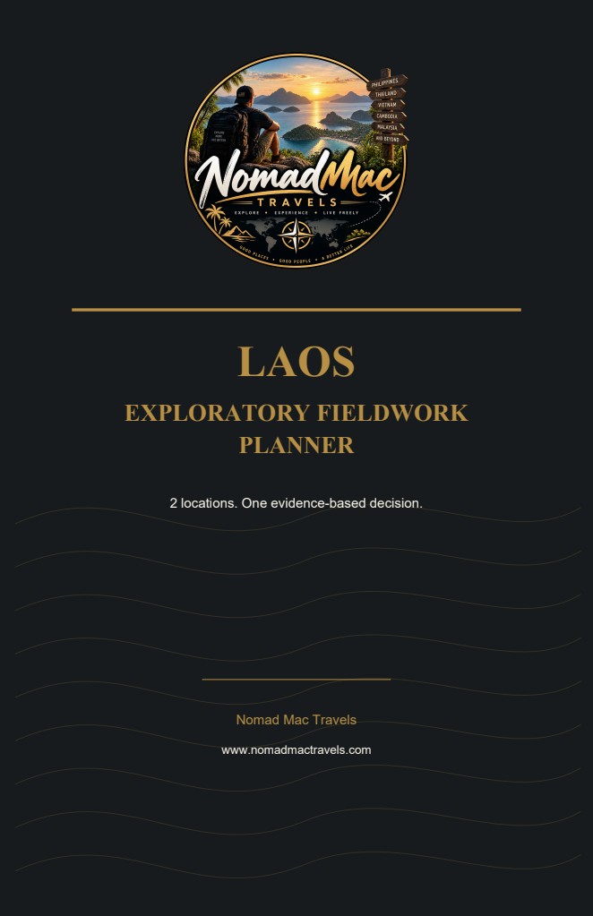 Nomad Mac Travels Laos planner cover